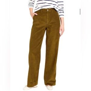 Old Navy High-Waisted Corduroy Wide-Leg Pants - Olive Green - size 8